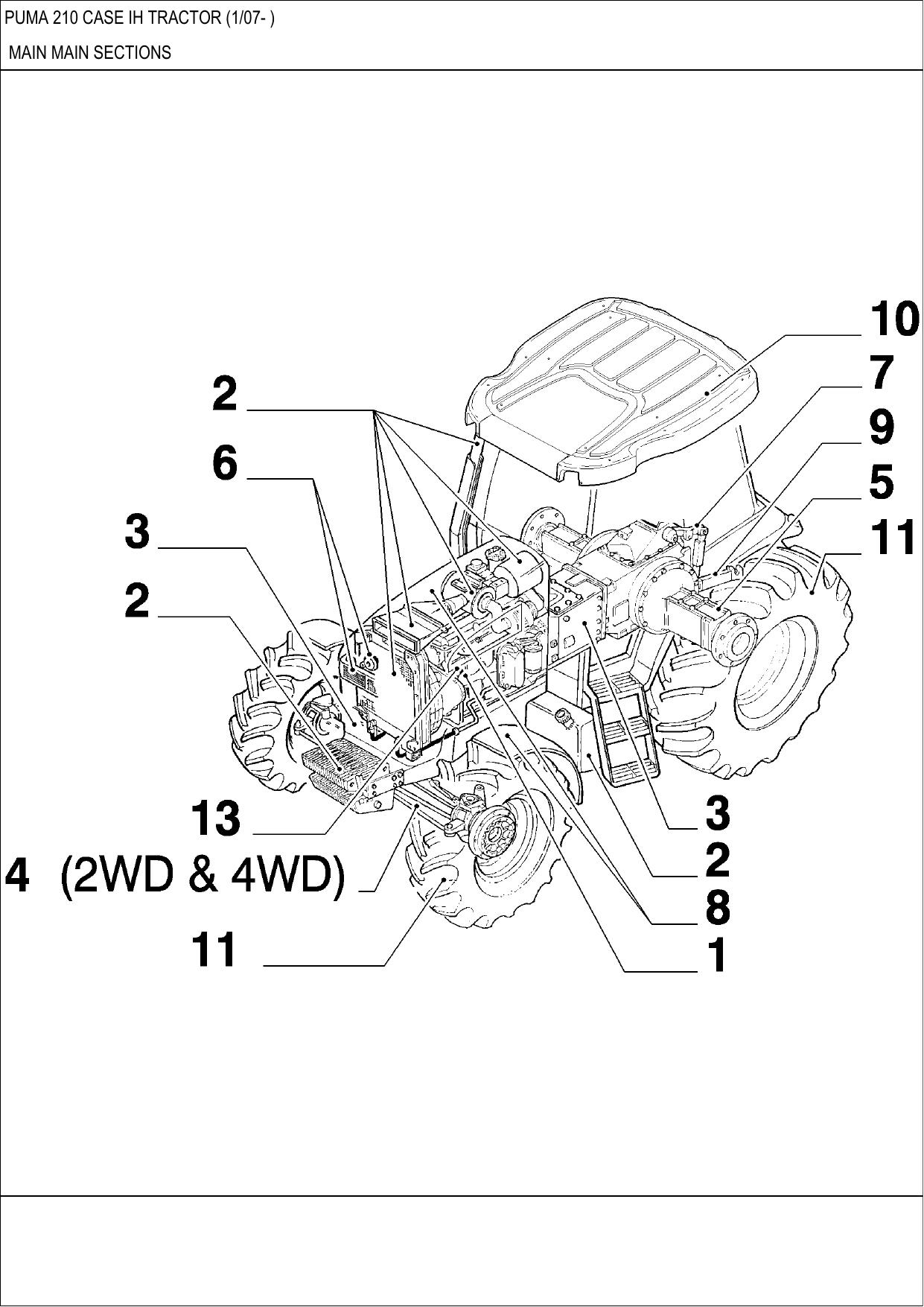 PUMA 210 CASE IH TRACTOR PARTS